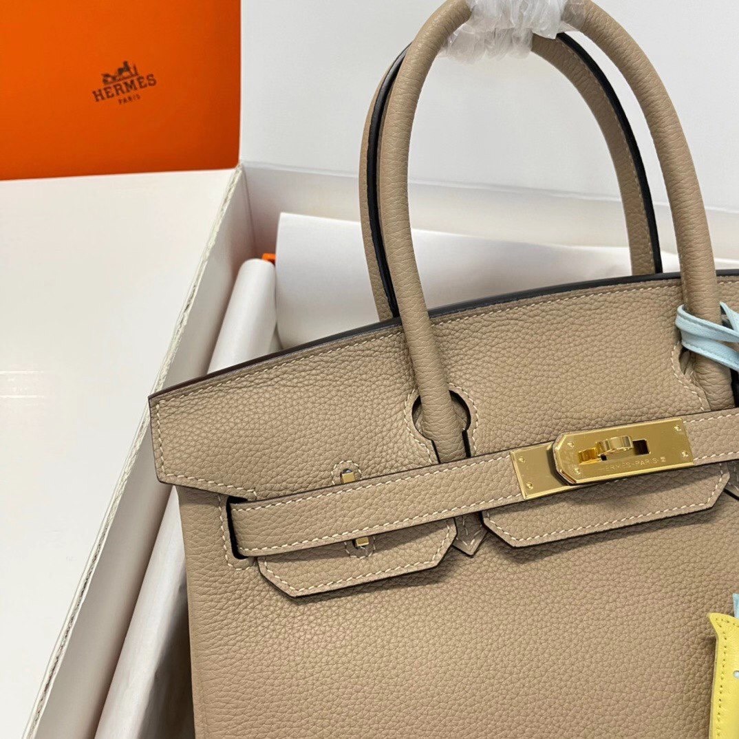 Hermes Birkin 30cm Togo Leather Gold Hardware
