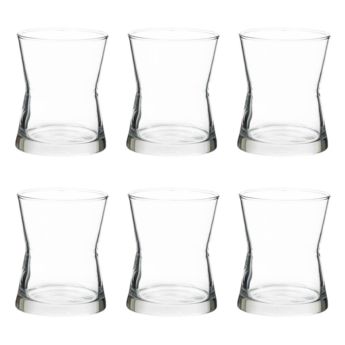 Set of 6 dessert glasses "Derin" 13cl, Transparent