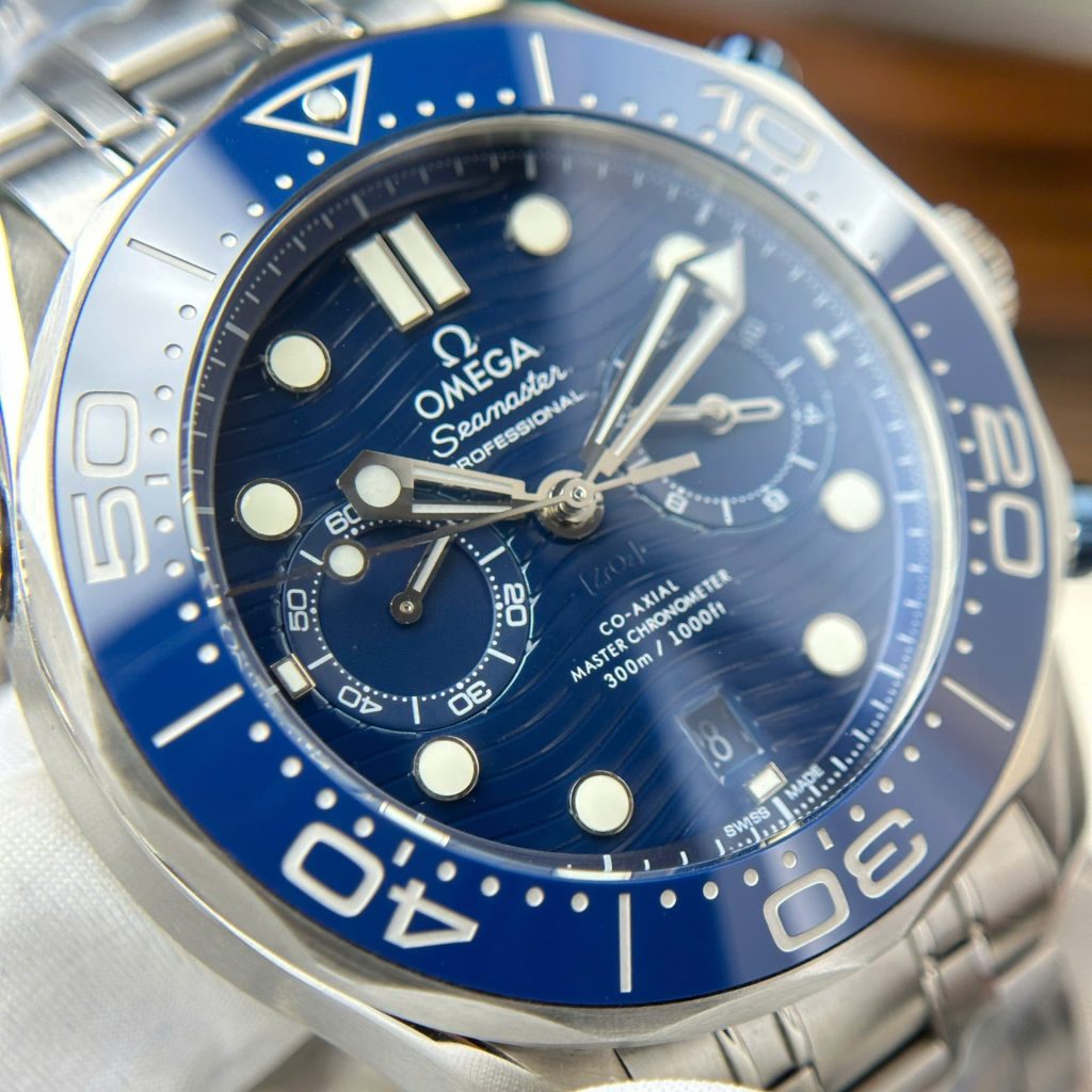 Omega Best Copies Watches Seamaster Diver 300M Chronograph Dial Blue N1 Factory 44mm - Top club