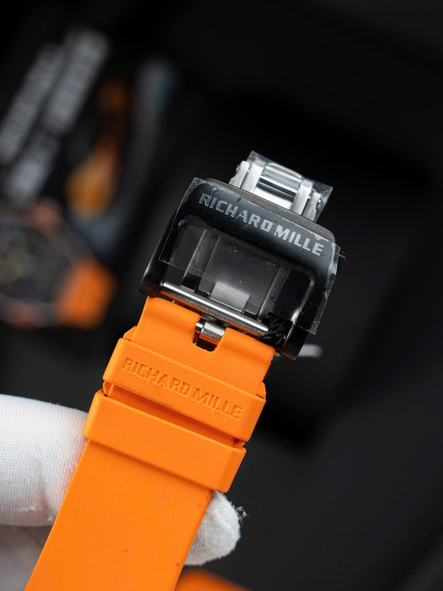 Richard Mille RM65-01 Replica Watches Orange Rubber Strap 44.5��49.9mm - Top club