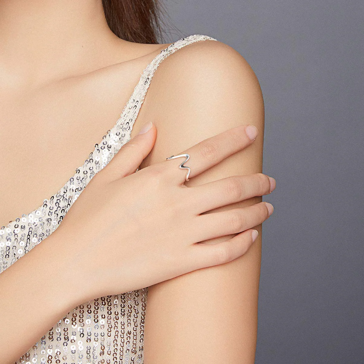to My Daughter Highs and Lows Ring - Sterling Silver Adjustable Inspirational High and Low Rings Wraparound Wave CZ Zig Zag Up and Down Encouragement Jewelry Gifts For Women Girls