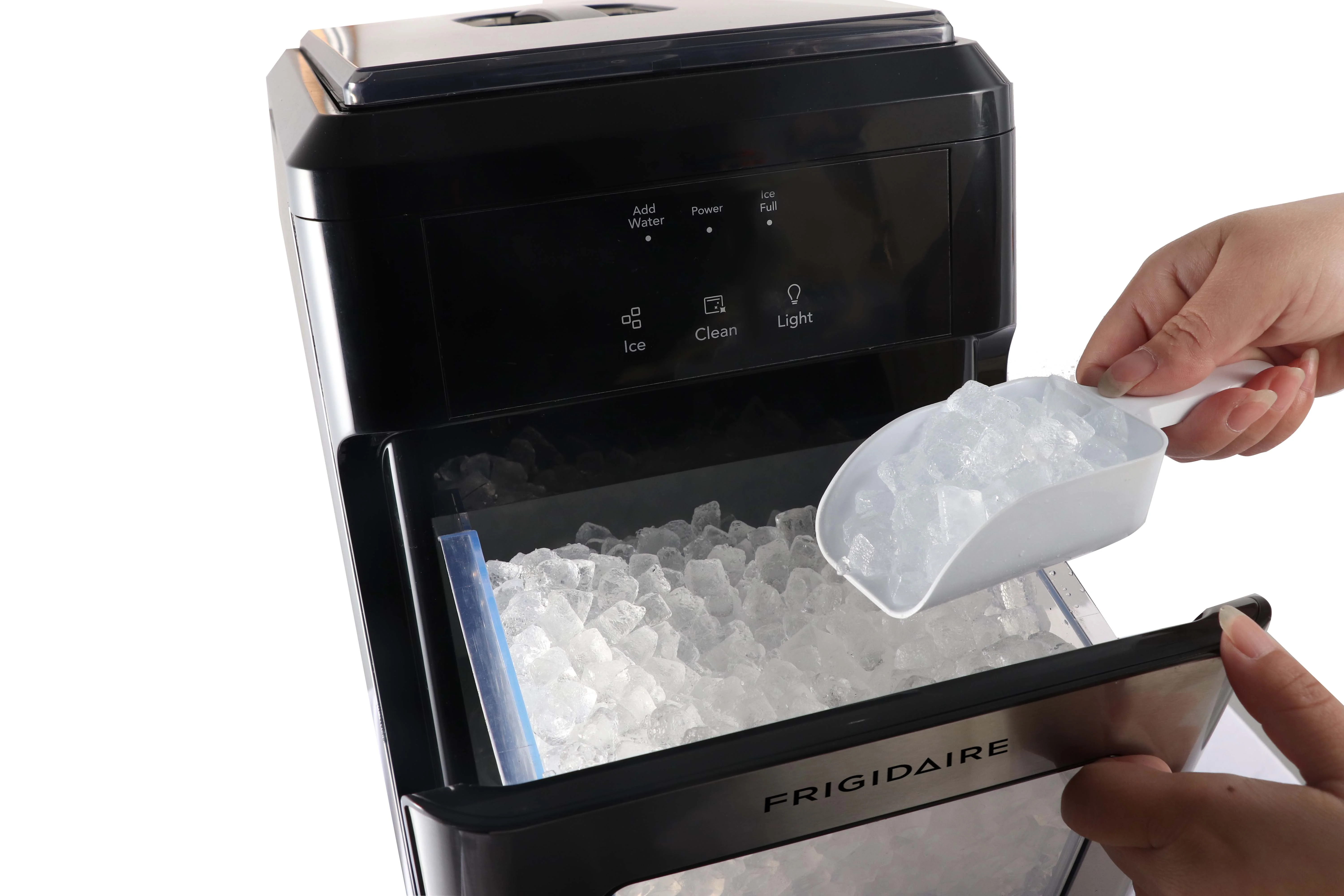 Frigidaire 44 lbs. Crunchy Chewable Nugget Ice Maker EFIC235, Stainless Steel - Image 22