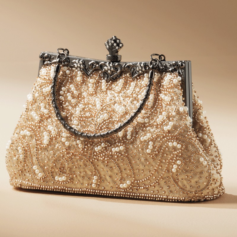 Beaded Evening Bag - MIDNIGHT VELVET CATALOG