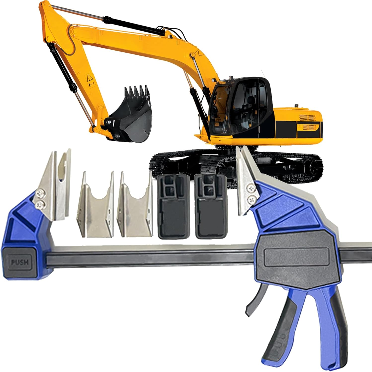 18” Quick Coupler Mate Pipe Clamps Includes 4 Duo-Jaw Sets(2 * 1/2