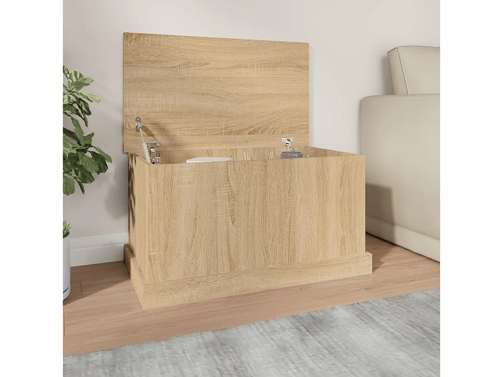 Boîte de rangement chêne sonoma 70x40x38 cm bois d'ingénierie