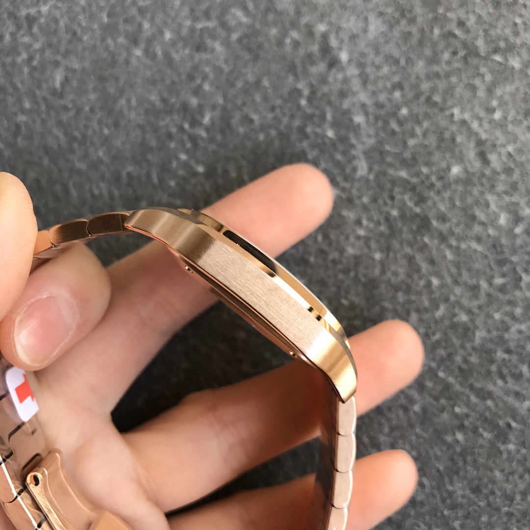Fake cartier watch Santos large model mechanical movement Silver Dial Rose Gold WGSA0018(1:1 replica) - Top club
