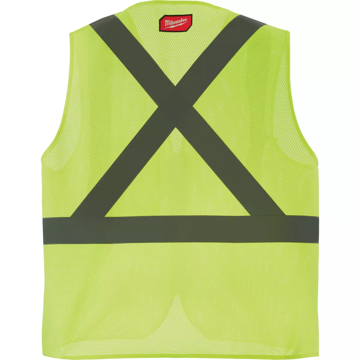 Milwaukee Class 2 High Visibility Yellow Mesh One Pocket Safety Vest, L/XL