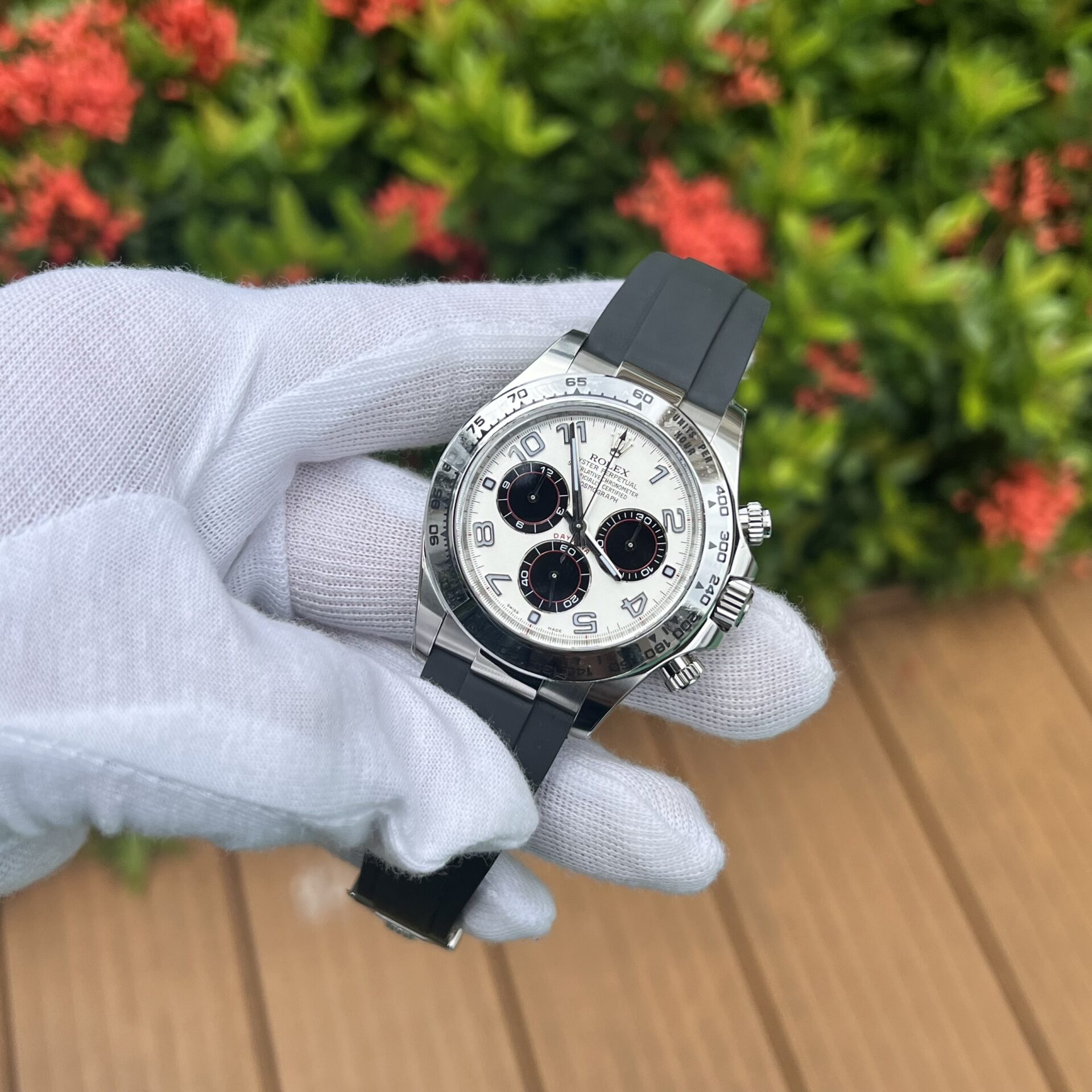 Rolex Replica 11 Watch Cosmograph Daytona 116509 LN Arabic Numerals 40mm - Elite Watch Atelier