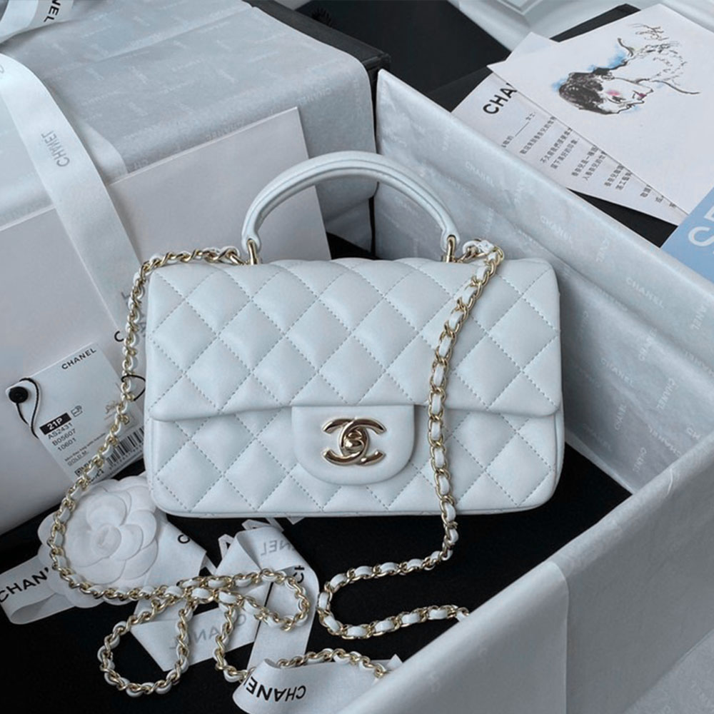Chanle Mini Top Handle CF(Replica)1:1High-quality replica