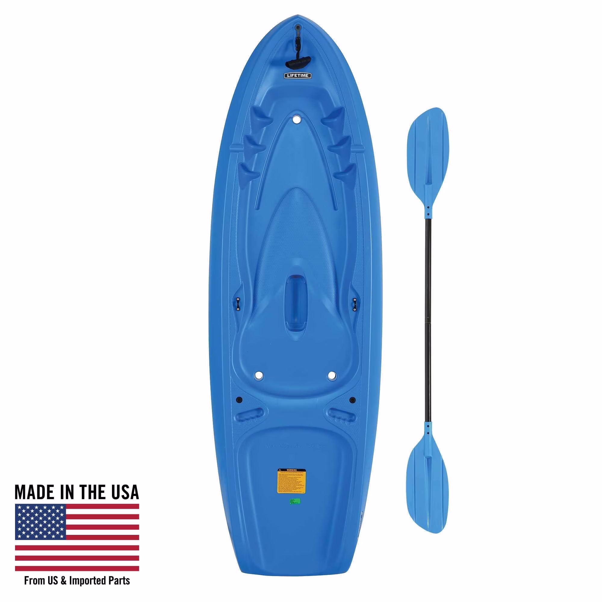 Lifetime Recruit 6.5 ft Youth Sit-on-Top Kayak, Lime Green (90765) - Image 5