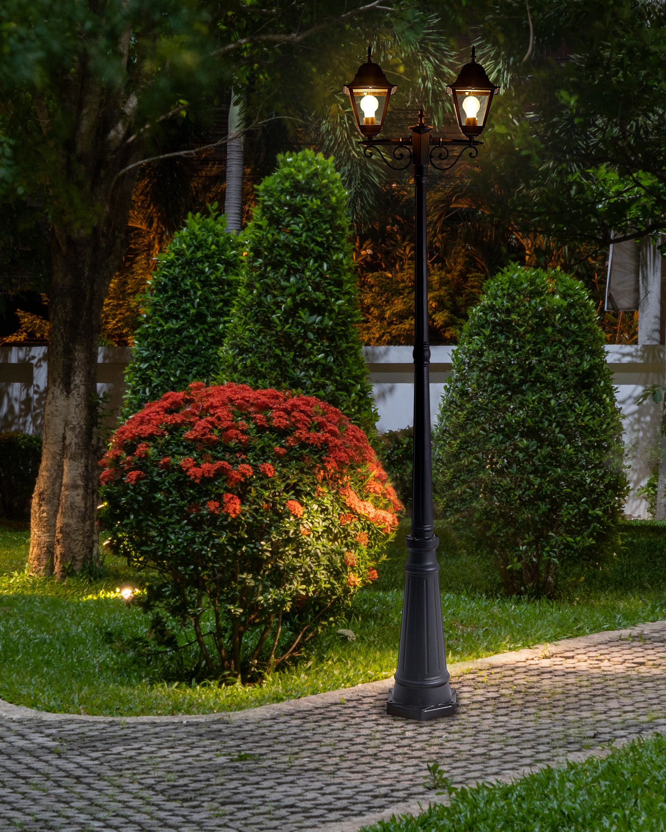 Outdoor Lamp Post SUKRI Black