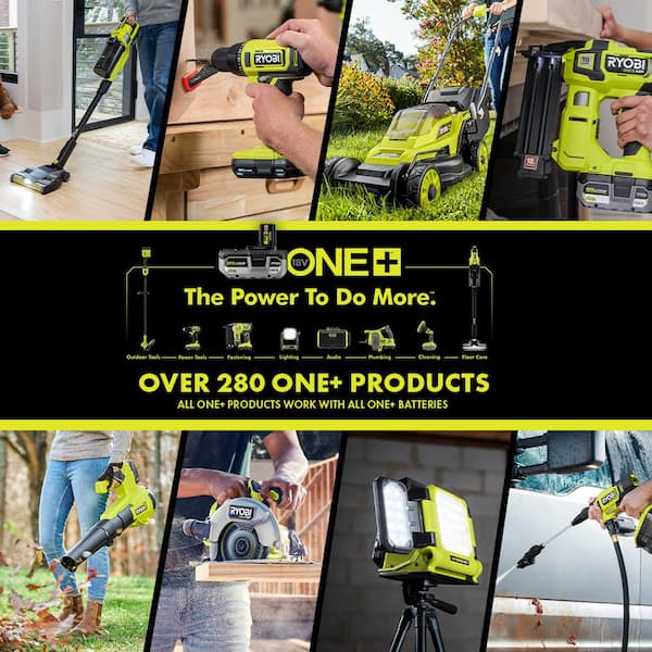 ONE+ 18V 8-Tool Combo Kit with (1) 1.5 Ah Battery and (2) 4.0 Ah Batteries and Charger - Image 15