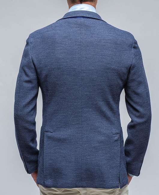 Daily Texture Pattern Notch Lapel Single Breasted Pockets Blazer