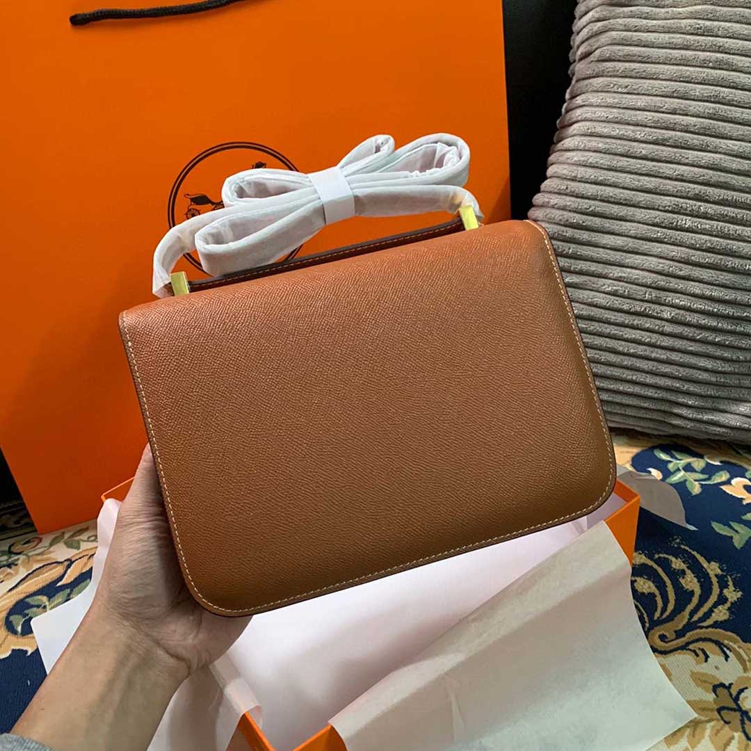 Replica Hermes Aaa-Constance Handbag 24Cm 19Cm Black/White/Pink1:1High-quality replica