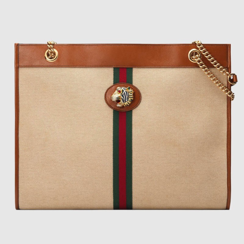 Replica Gucci Vintage Canvas Rajah Gg Tweed Large Tote 5372191:1High-quality replica