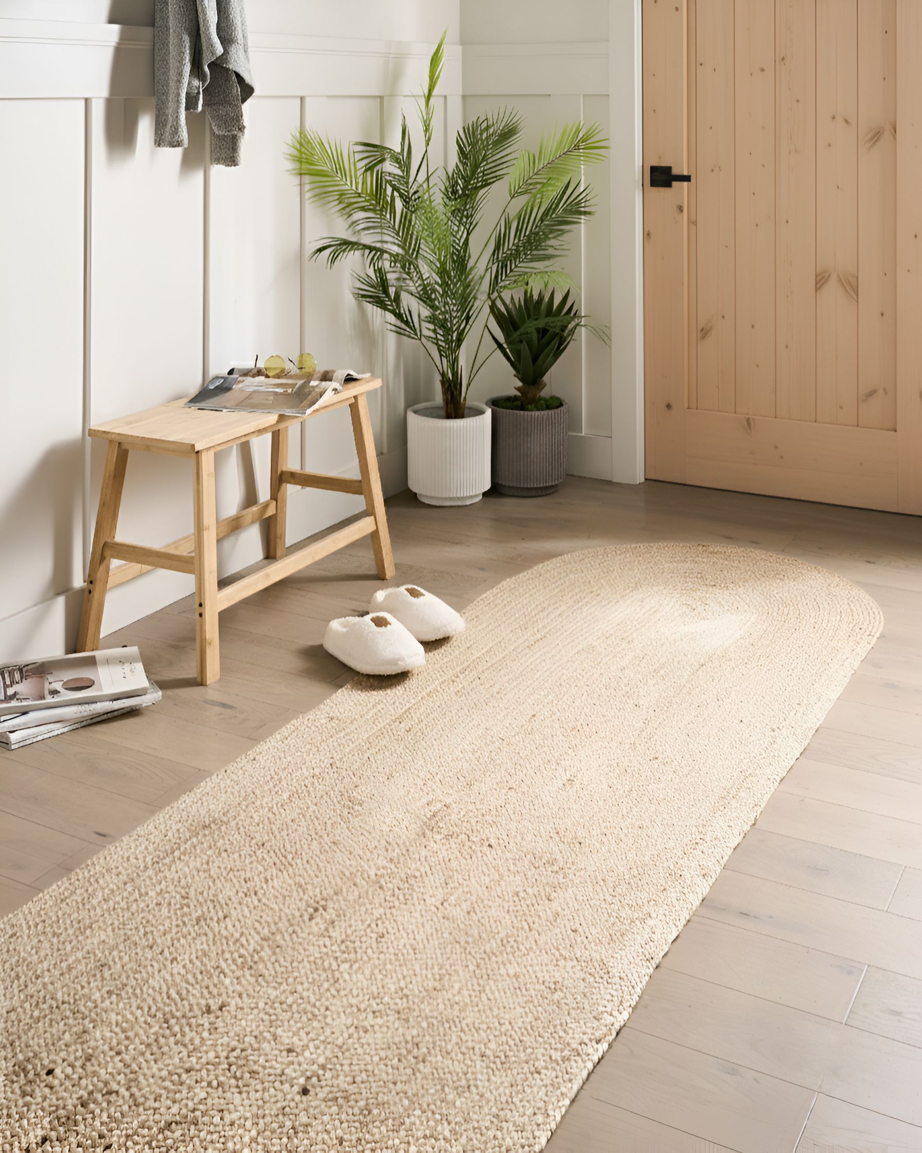 Rug DEMIRCI Beige 80 x 300 cm Jute