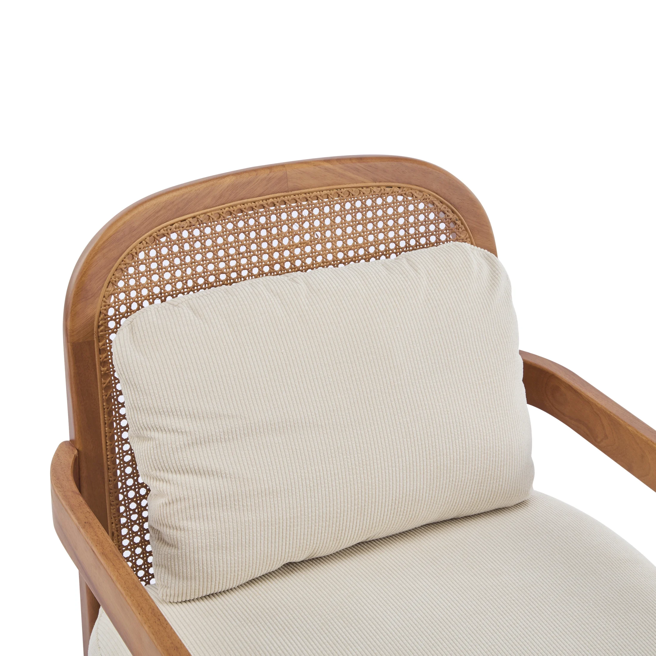 Christopher Knight Home Mid-Century Modern Accent Chairs, Wood Frame with Rattan Backrest, Grayish Green, Set of 2 - Image 26