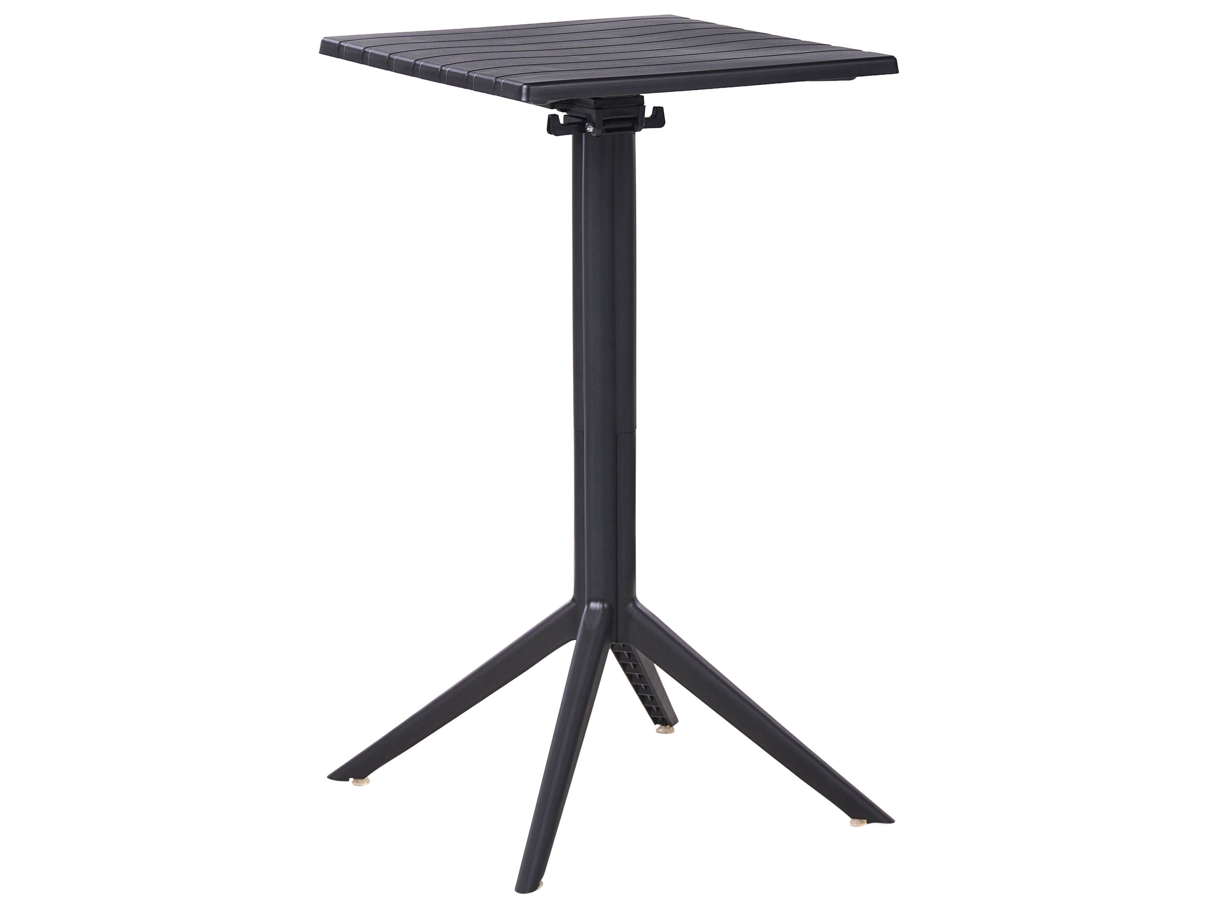 Garden Bar Table LEMNOS 60 cm 60 cm Black