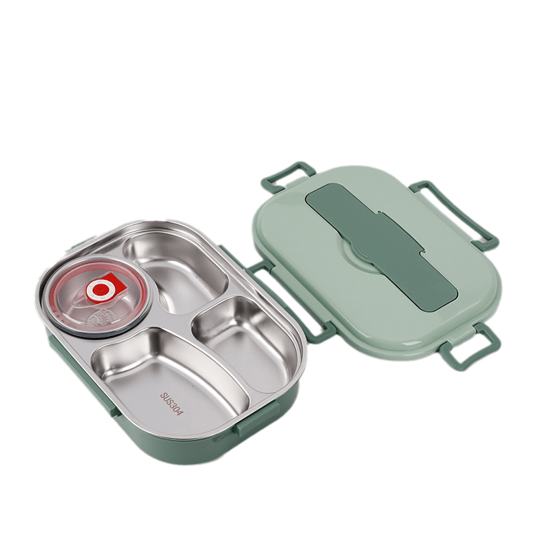 ThermoBox - Lunchbox met Soepkom en 4 Compartimenten