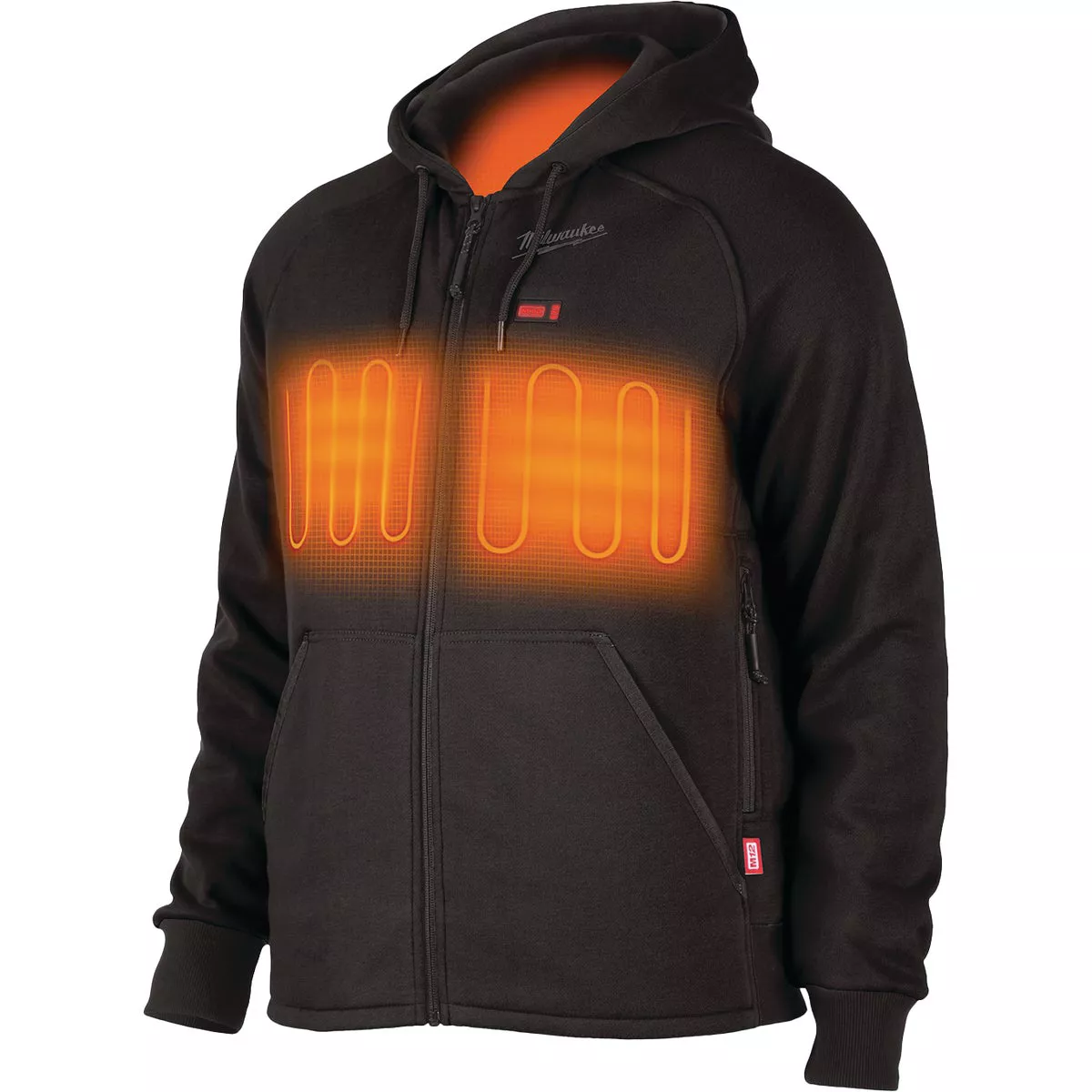 Milwaukee M12 2XL Black Cordless Heated Hoodie Kit, 2XL