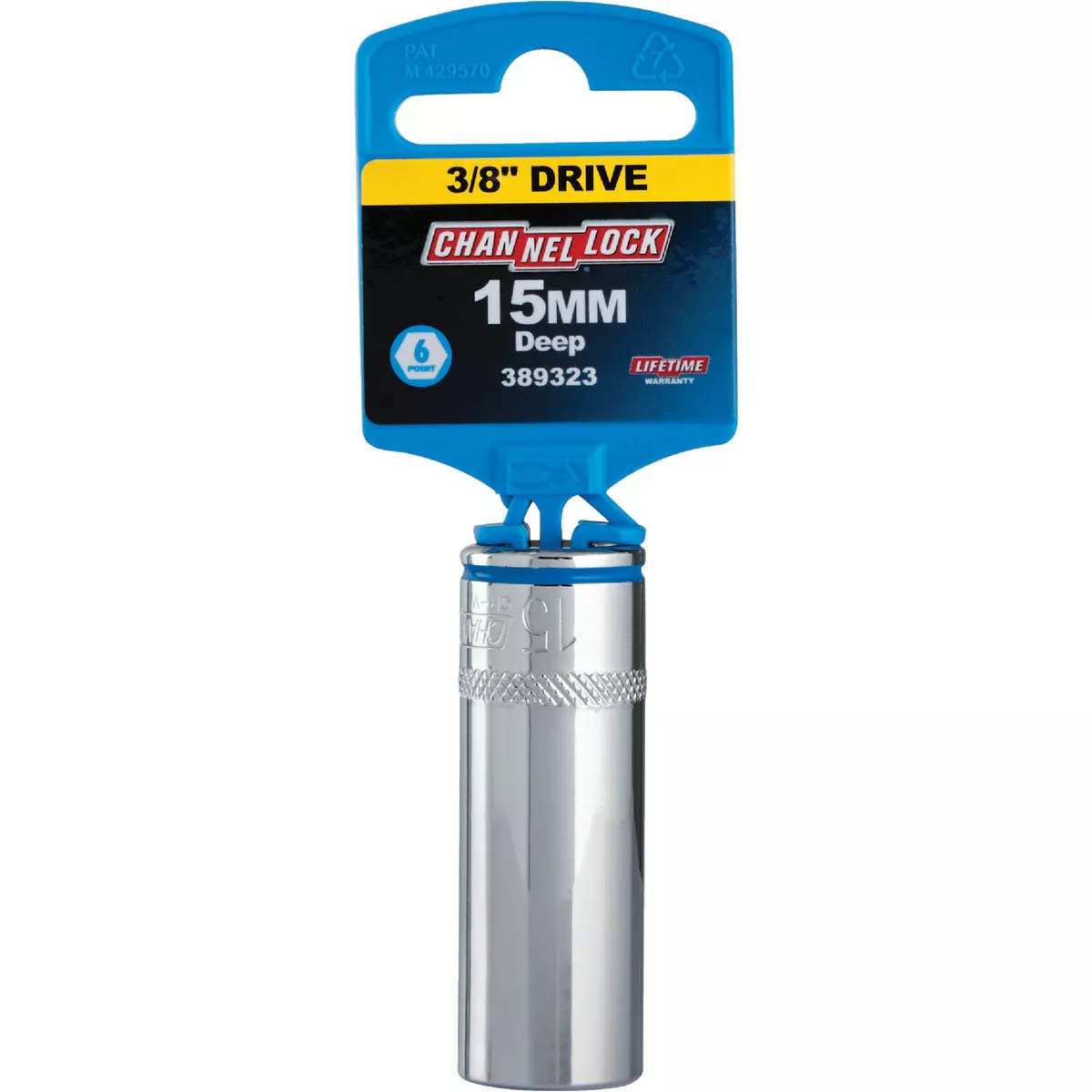 Channellock 3/8 In. Drive 15 mm 6-Point Deep Metric Socket