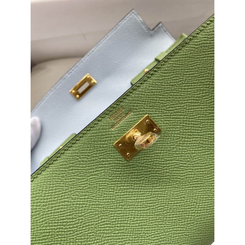 Replica Hermes Kelly Wallet To Go Woc 499041 Green1:1High-quality replica