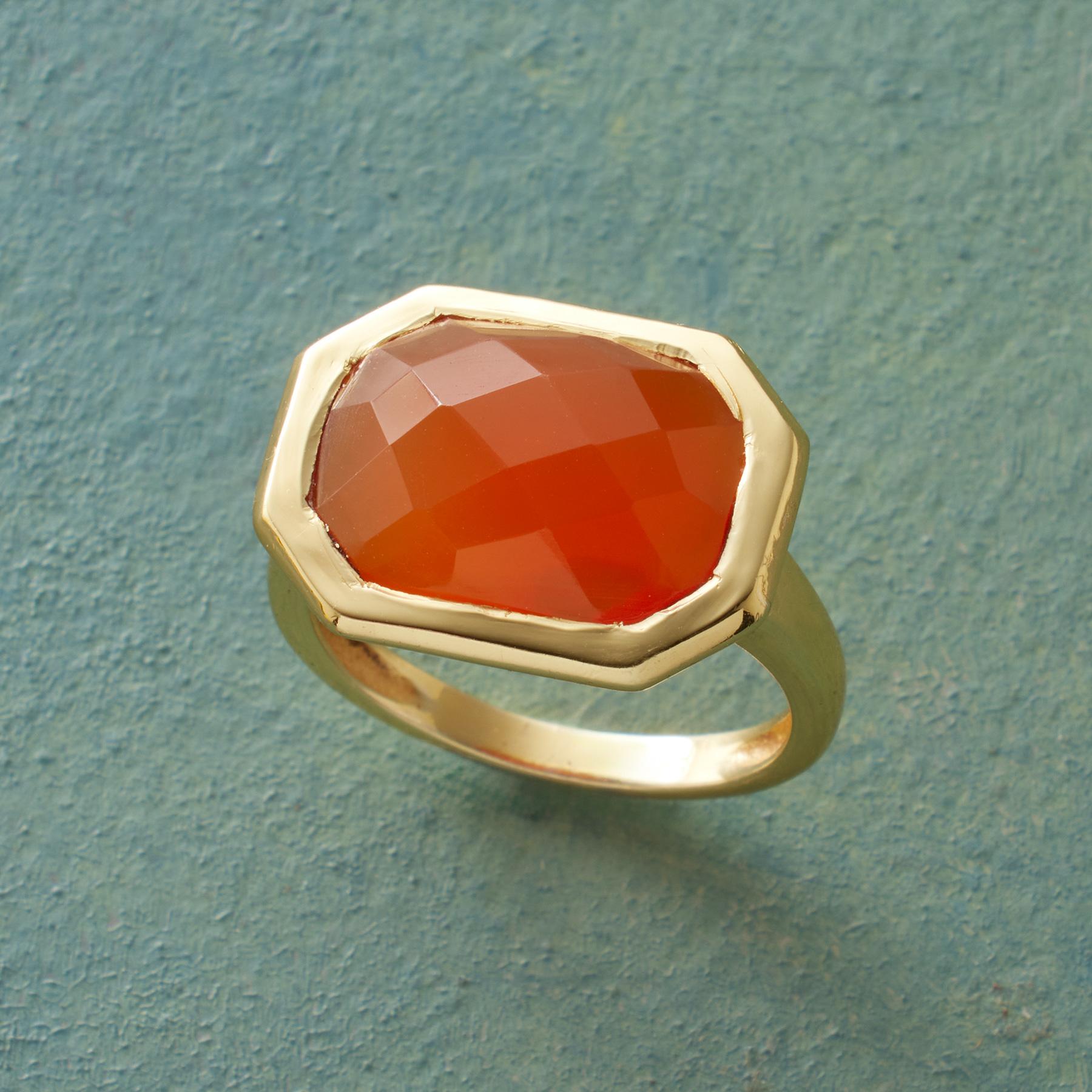 Carnelian Octagon Ring - Sundance Clothing
