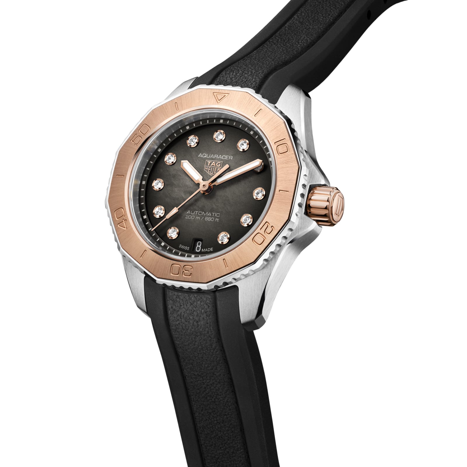 TAG Heuer Replica Watch Aquaracer Professional 200 Date Automatic 30 mm Steel and Gold(1:1 replica) - Top club