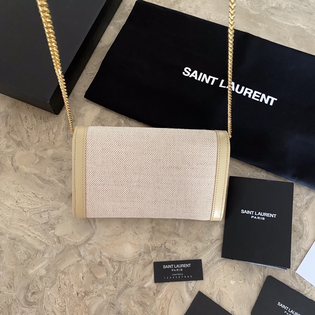 UPTOWN POUCH IN CANVAS AND SMOOTH LEATHER1:1High-quality replica