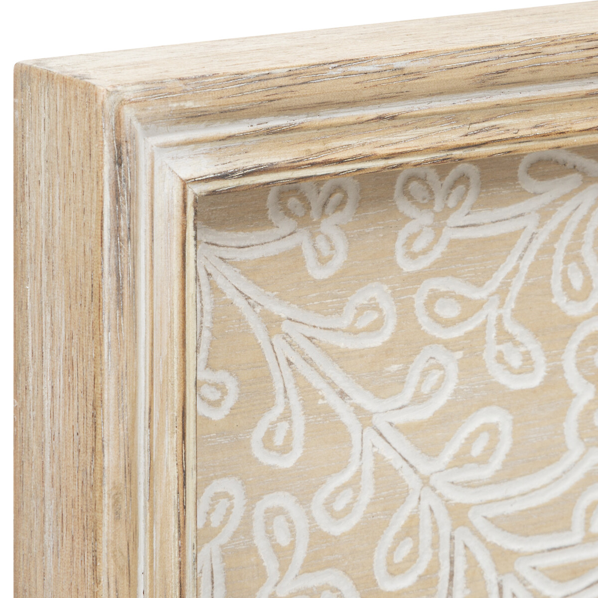 Wall decoration"Timea" Hevea and wood, 60x60 cm