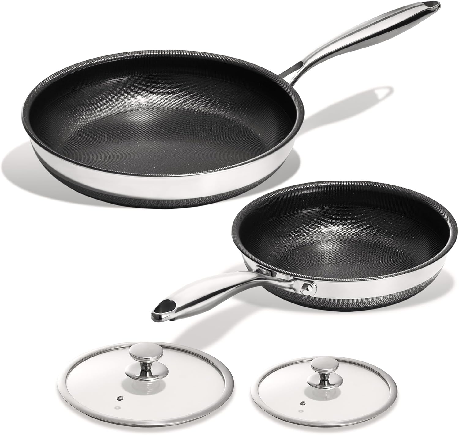 KITEXPERT Non Stick Frying Pans Set - 2 Piece (10, 12