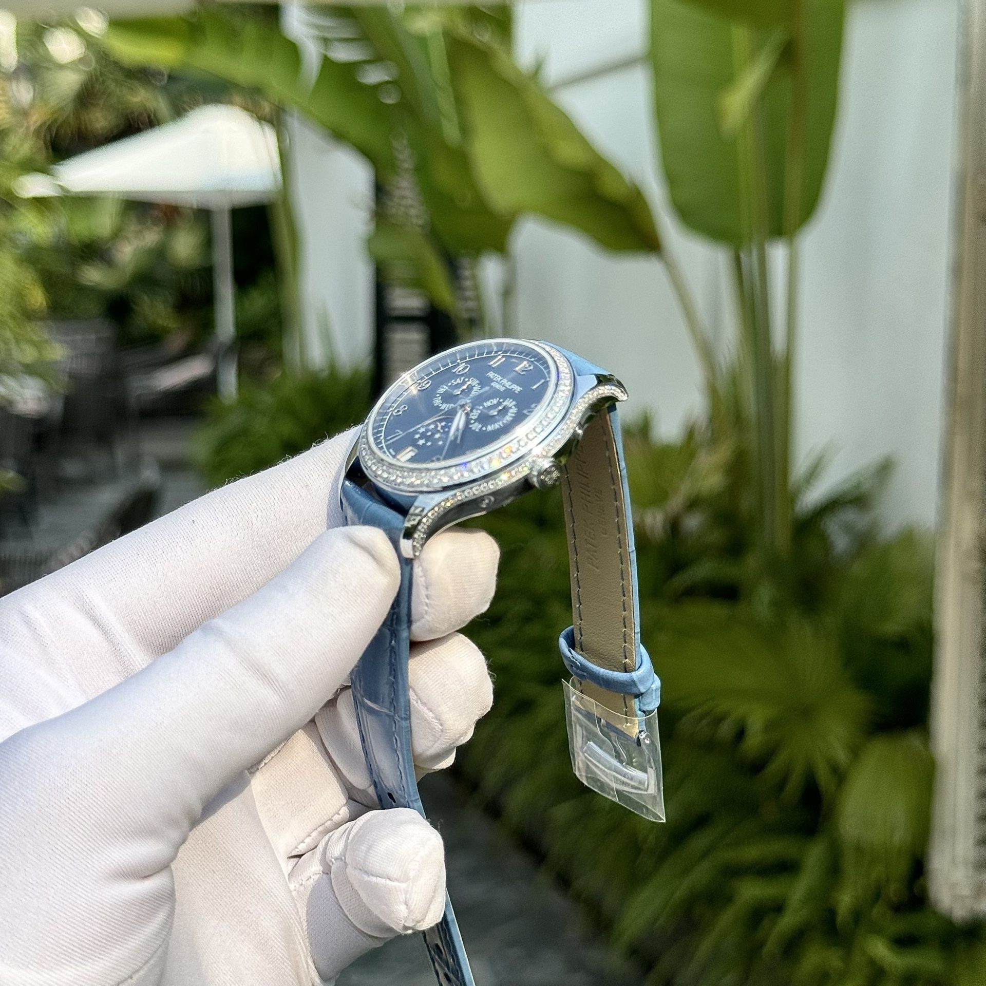 Patek Philippe Replica Watches Complications 4947G Blue Dial Leather Strap 38mm - Top club