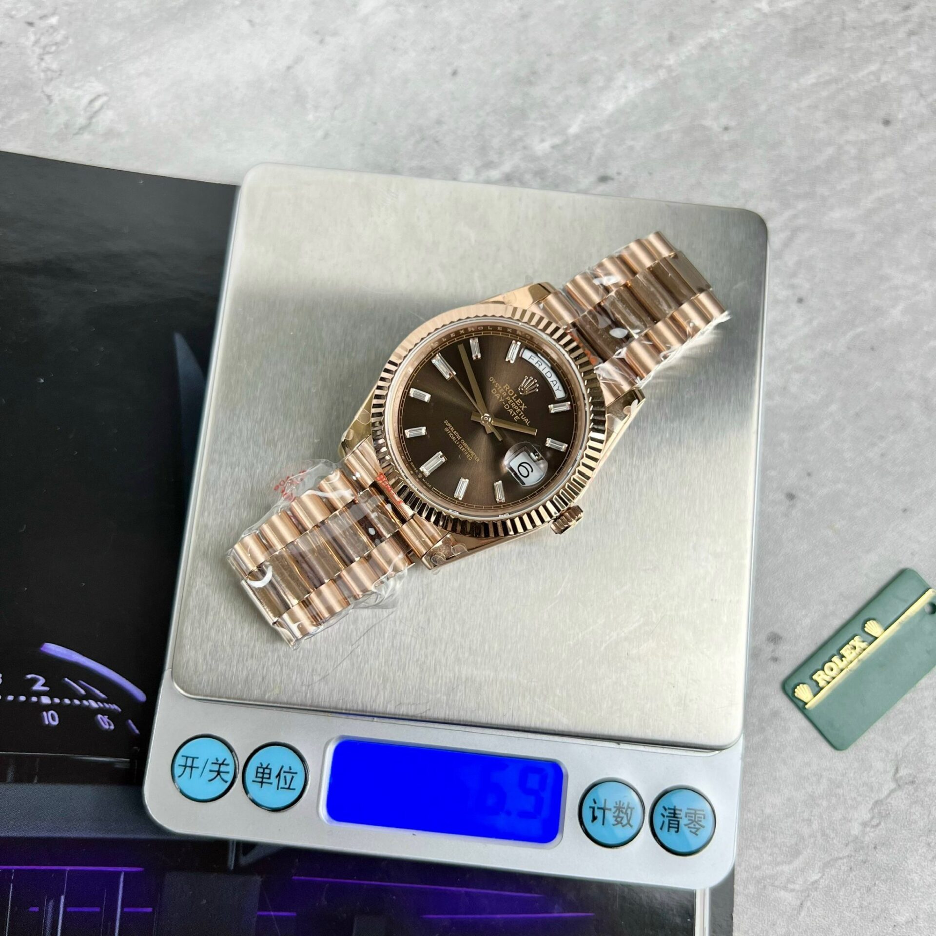 Rolex Day-Date 228235 Best Replica Watch Chocolate Dial GM Factory 40mm - Elite Watch Atelier