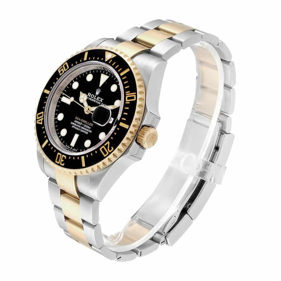 Rolex Sea-Dweller Two Tone Black Dial 126603-0001 Oyster Replica - Elite Watch Atelier