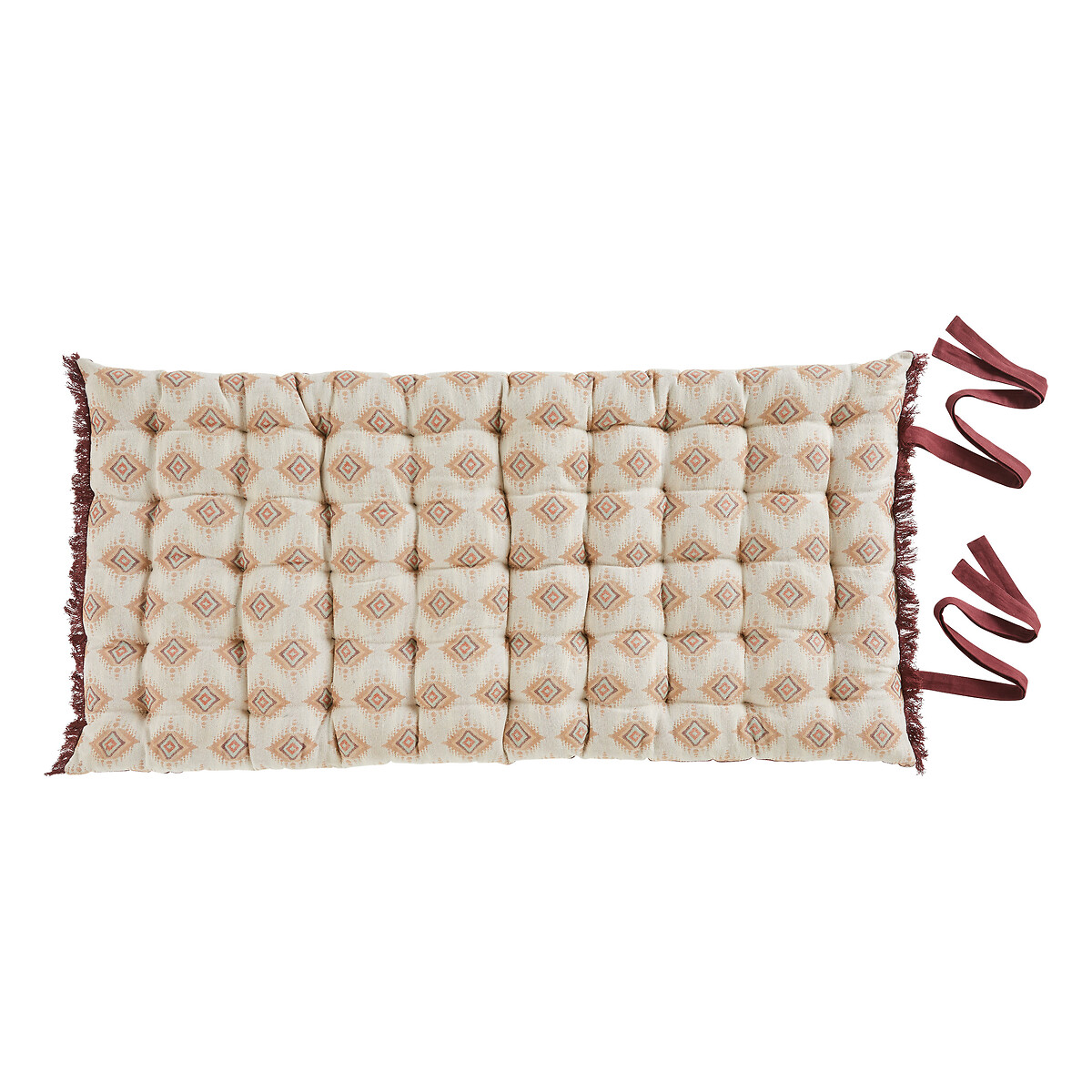 Floor cushion "Ikat" Jacquard, Linen, 60x120 cm