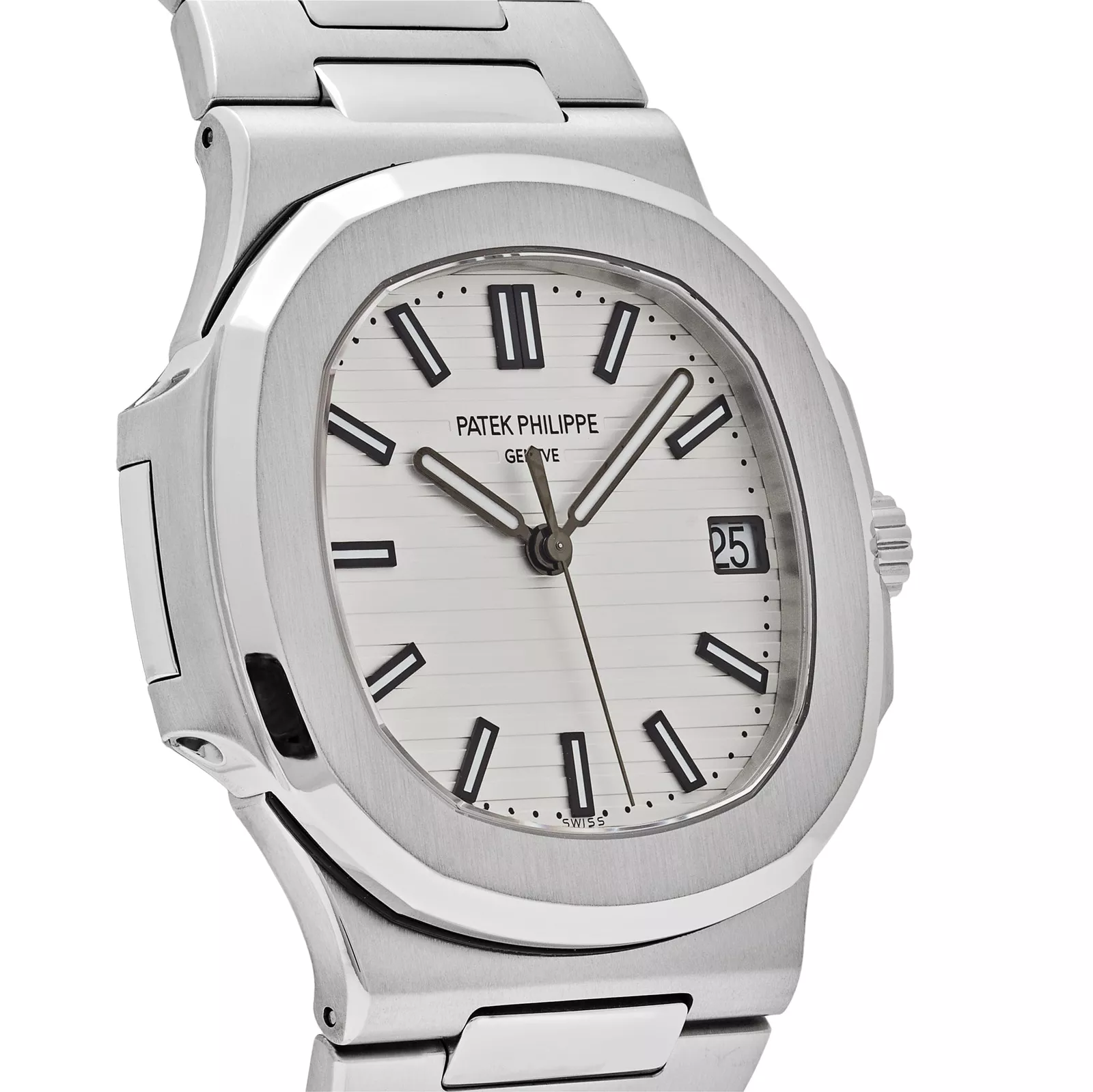 Patek Philippe Nautilus Gold White Dial Mens Watch 5711/1A-011(1:1 replica) - Top club