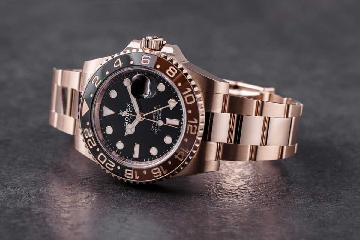 Rolex GMT-Master II 126715CHNR-0001 Rose Gold Automatic Black Dial Oyster Replica - Top club