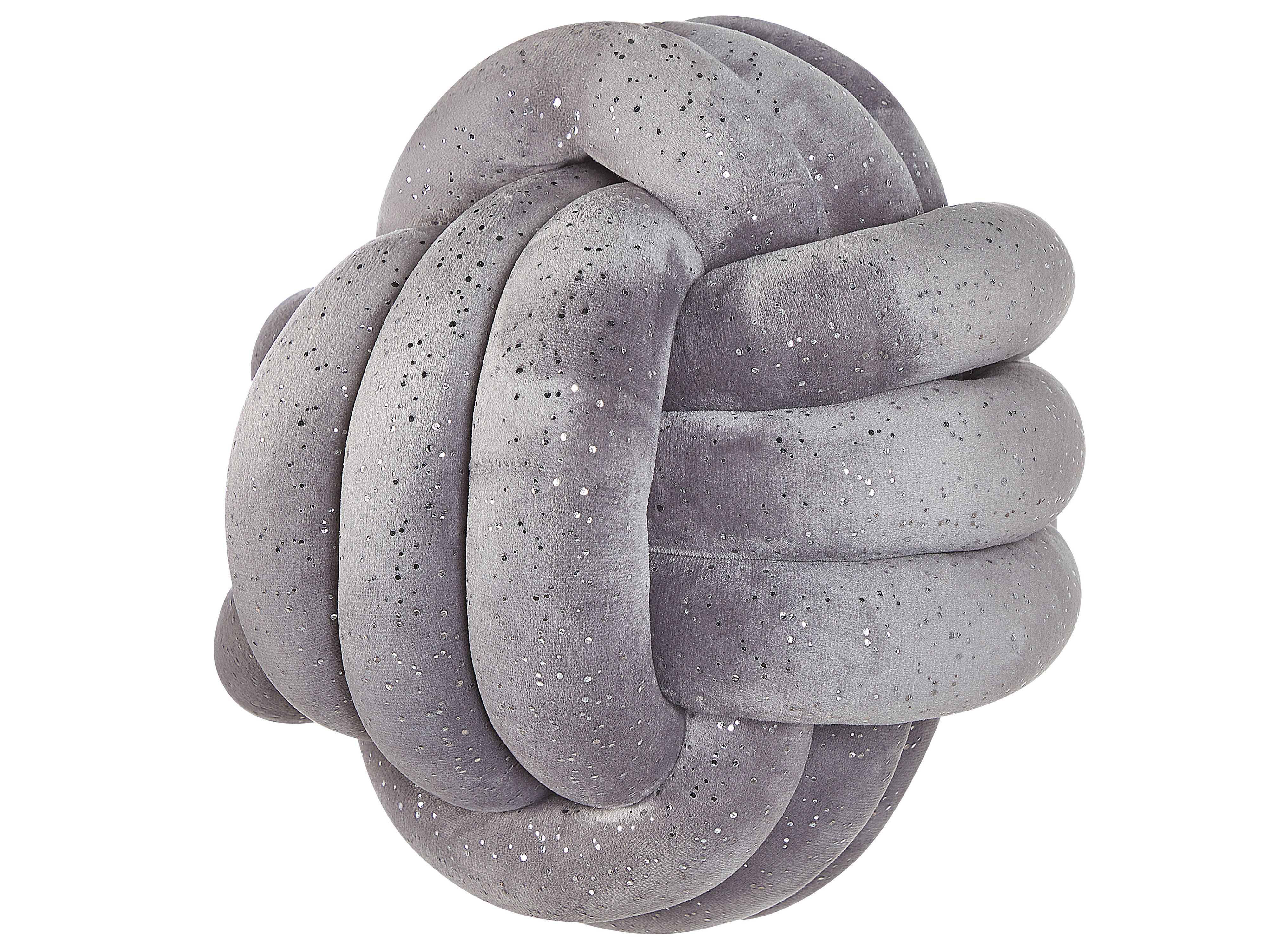 Throw Cushion MALNI Velvet 30 x 30 cm Grey Solid