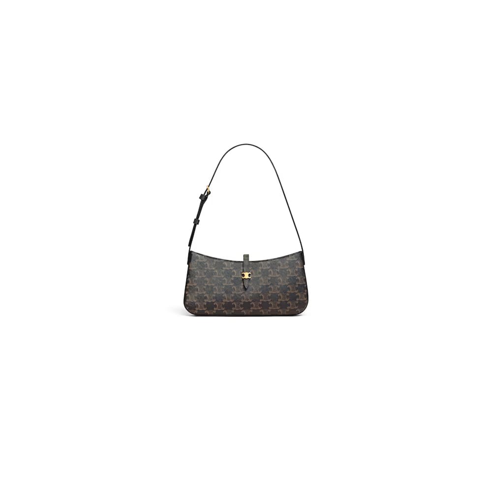 Celine TINA SHOULDER BAG IN Triomphe canvas1:1High-quality replica