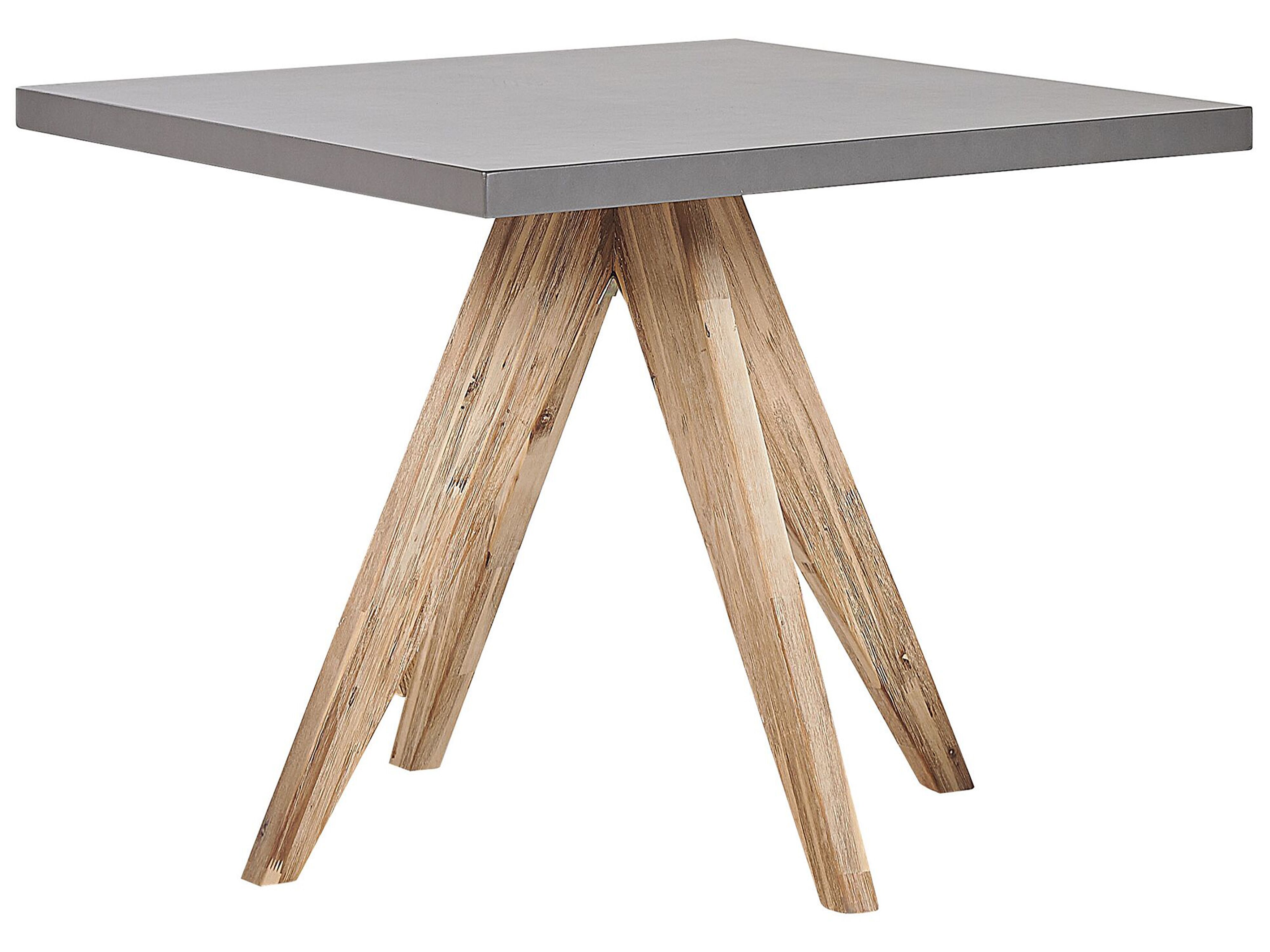Garden Dining Table OLBIA 90 cm 90 cm Concrete Grey