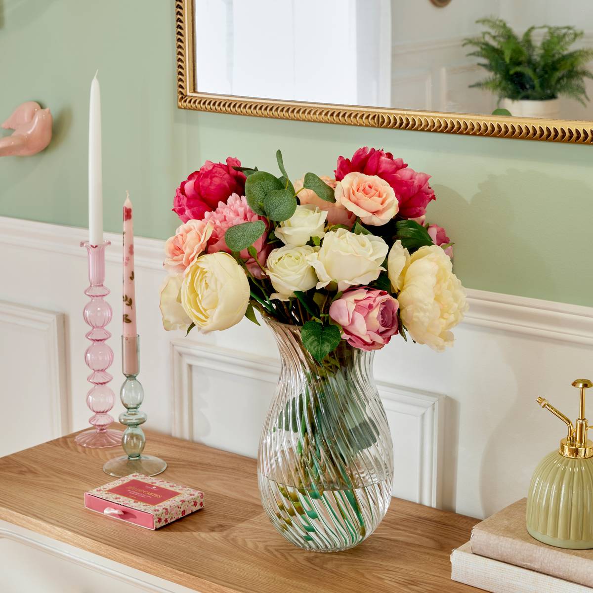 Vase "Manel" Transparent, H.29 cm