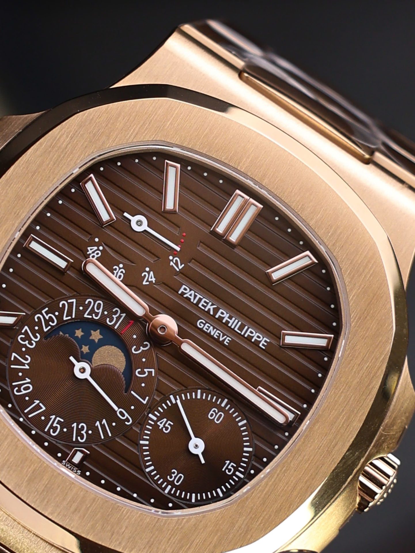 Patek Philippe Nautilus 5712R Replica Watch Dial Brown PPF Factory 40mm - Top club