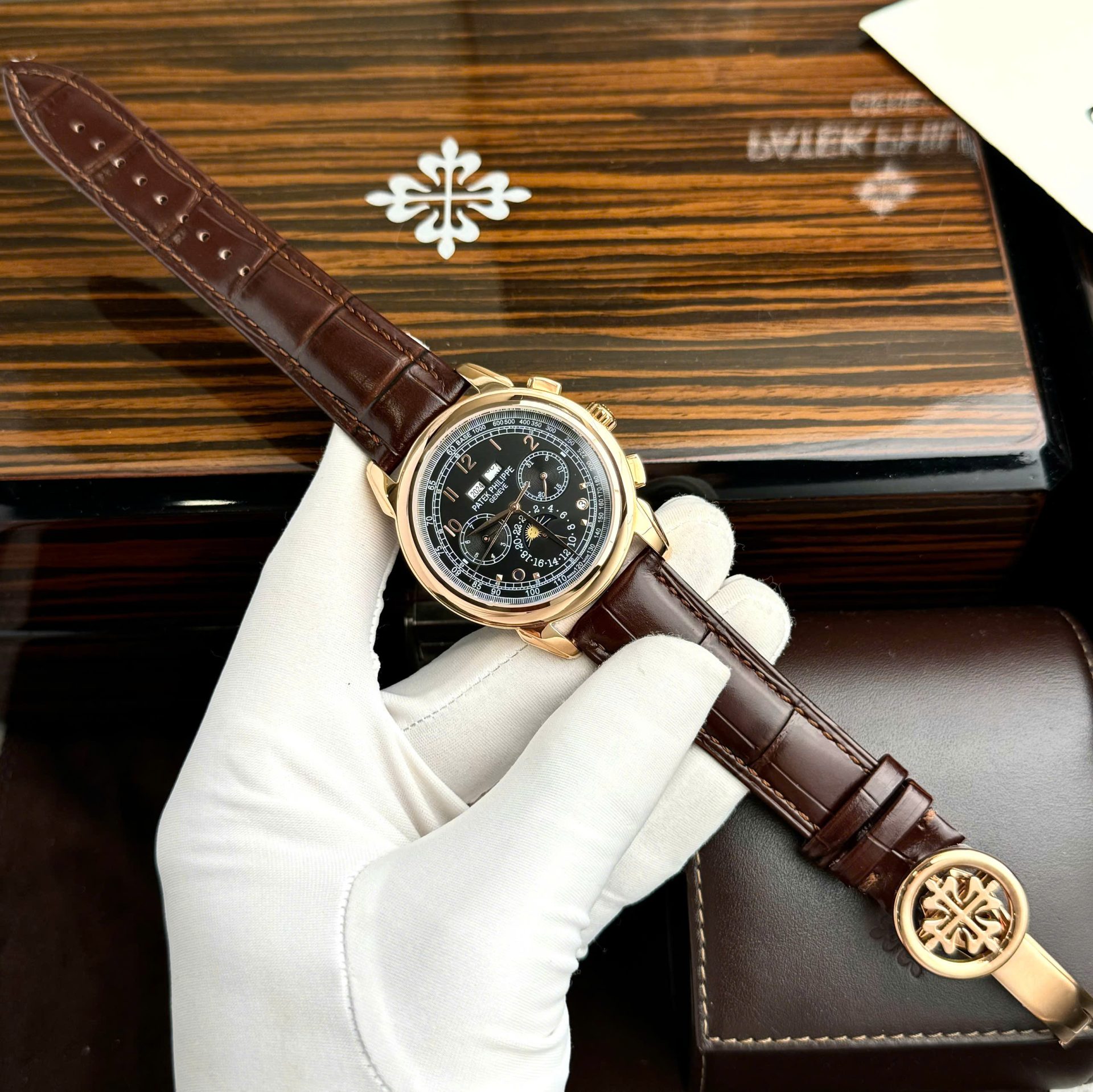 Patek Philippe Perpetal Calendar 5270 Fake 11 Watch Leather Strap 41mm - Top club