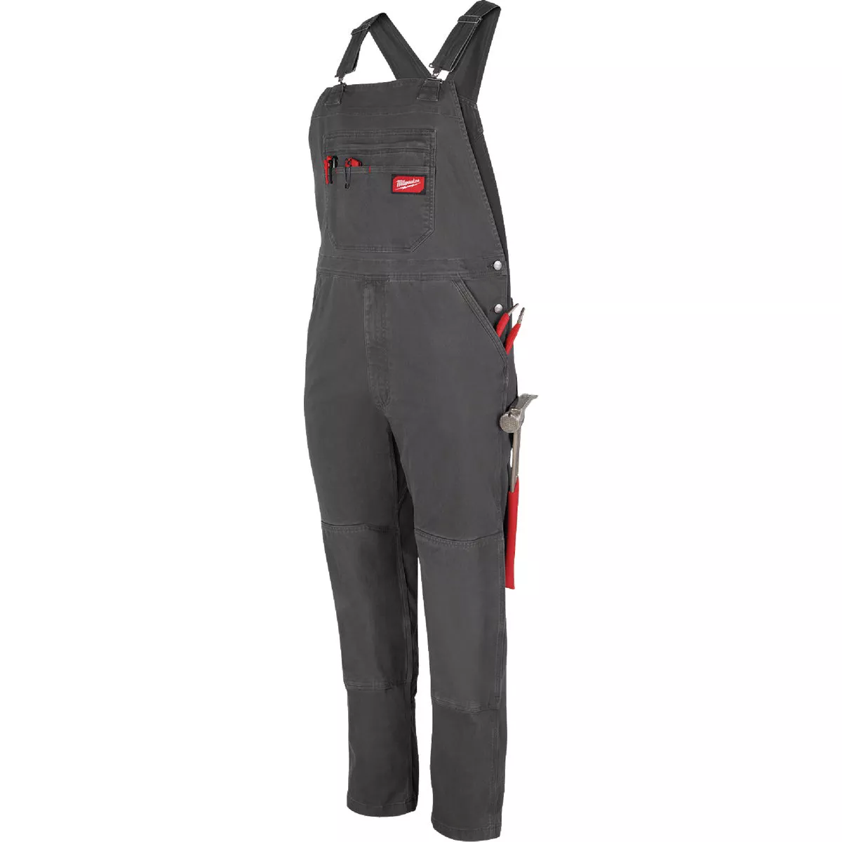 Milwaukee FREEFLEX Men's 36x30 Gray Unlined Bib Overalls