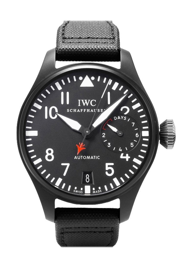 IWC Big Pilot Top Gun Black Dial Automatic Power Reserve 48mm Men's Watch IW501901(1:1 replica) - Top club