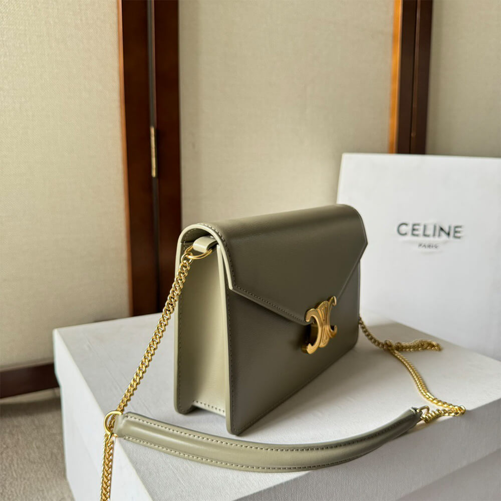 Celine Wallet On Chain Margo Bag In Shiny Calfskin1:1High-quality replica