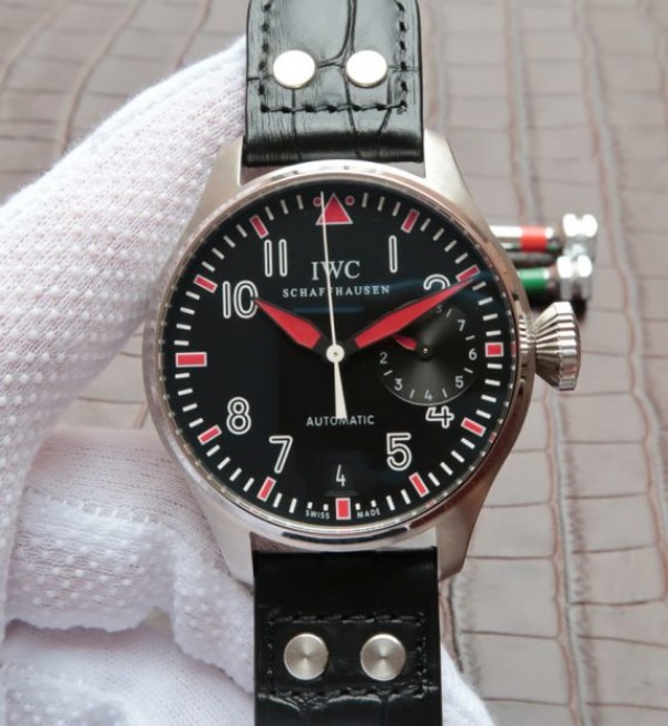 Replica IWC ZF Big Pilot IW500433 Muhammad Ali Leather Strap - Top club