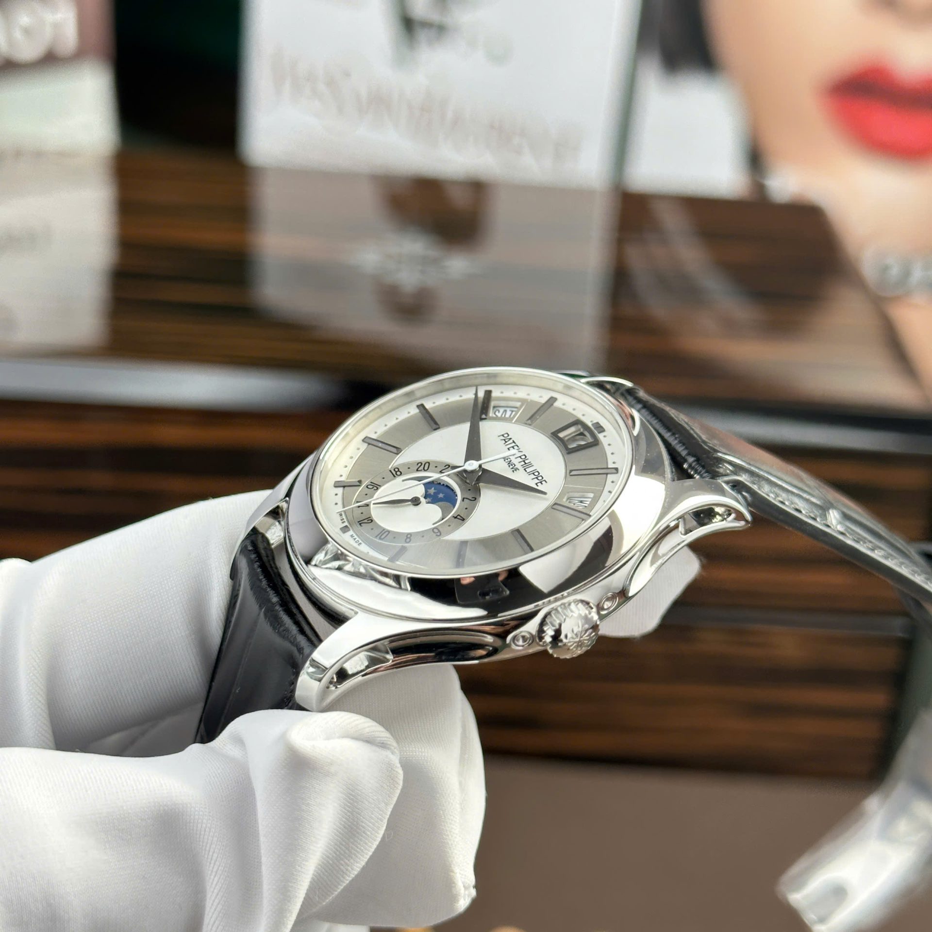 Patek Philippe Complications 5205 Best Replica Watch Gray Dial KM Factory 40mm - Top club