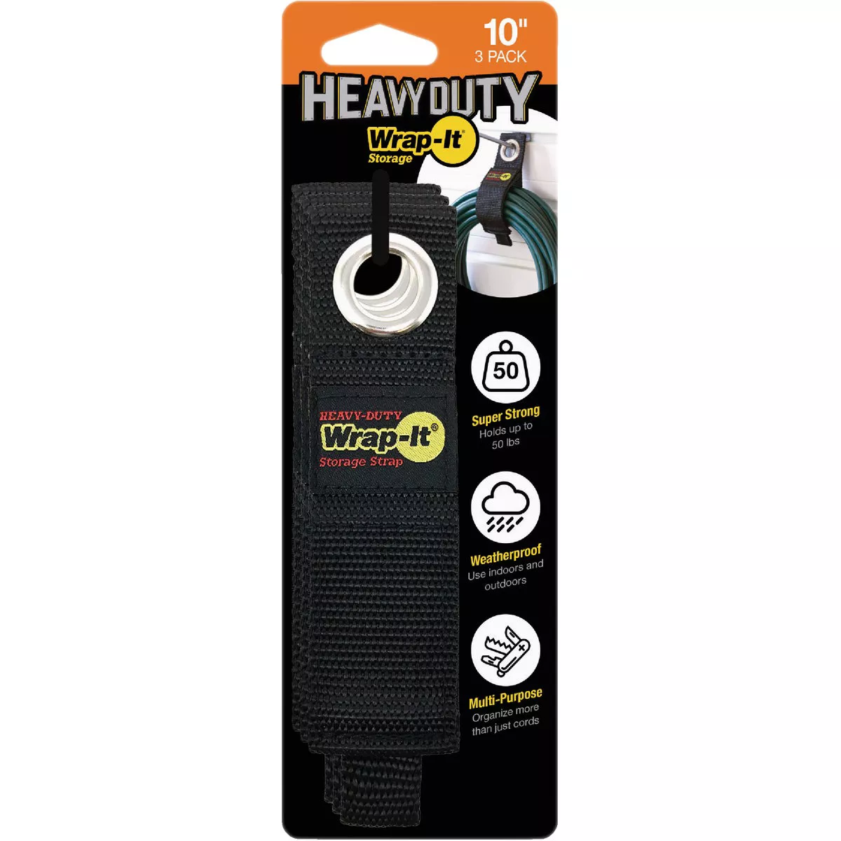 Wrap-It Storage 10 In. x 2 In. Heavy-Duty Straps (3-Pack)