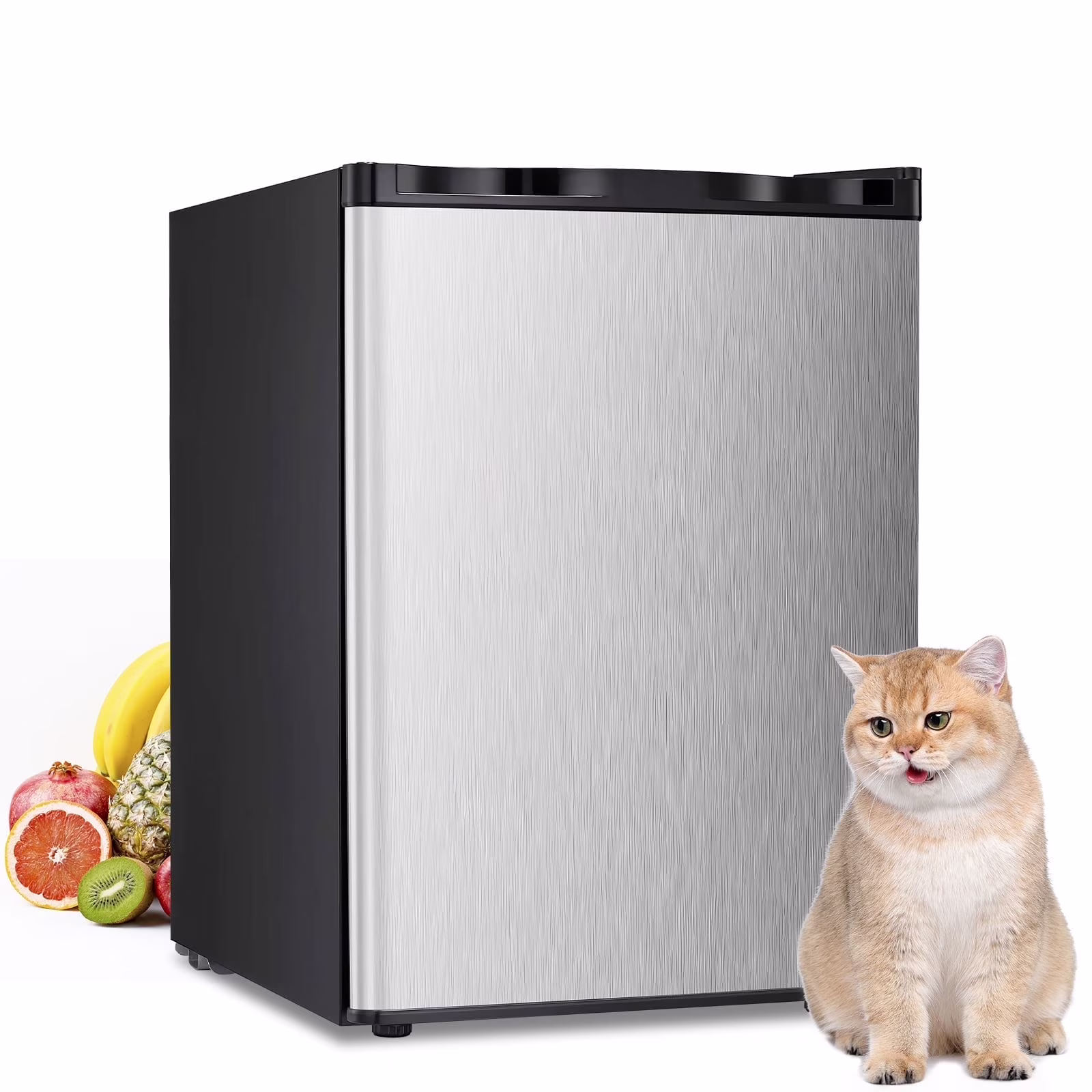 Auseo Mini Freezer Countertop, Energy Saving 2.6 Cu.ft, Single Door Compact Upright Freezer with Reversible Door for Home/Office/Kitchen-White - Image 5